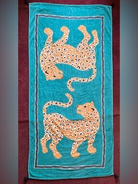Pair of Leopards Beach Towel
